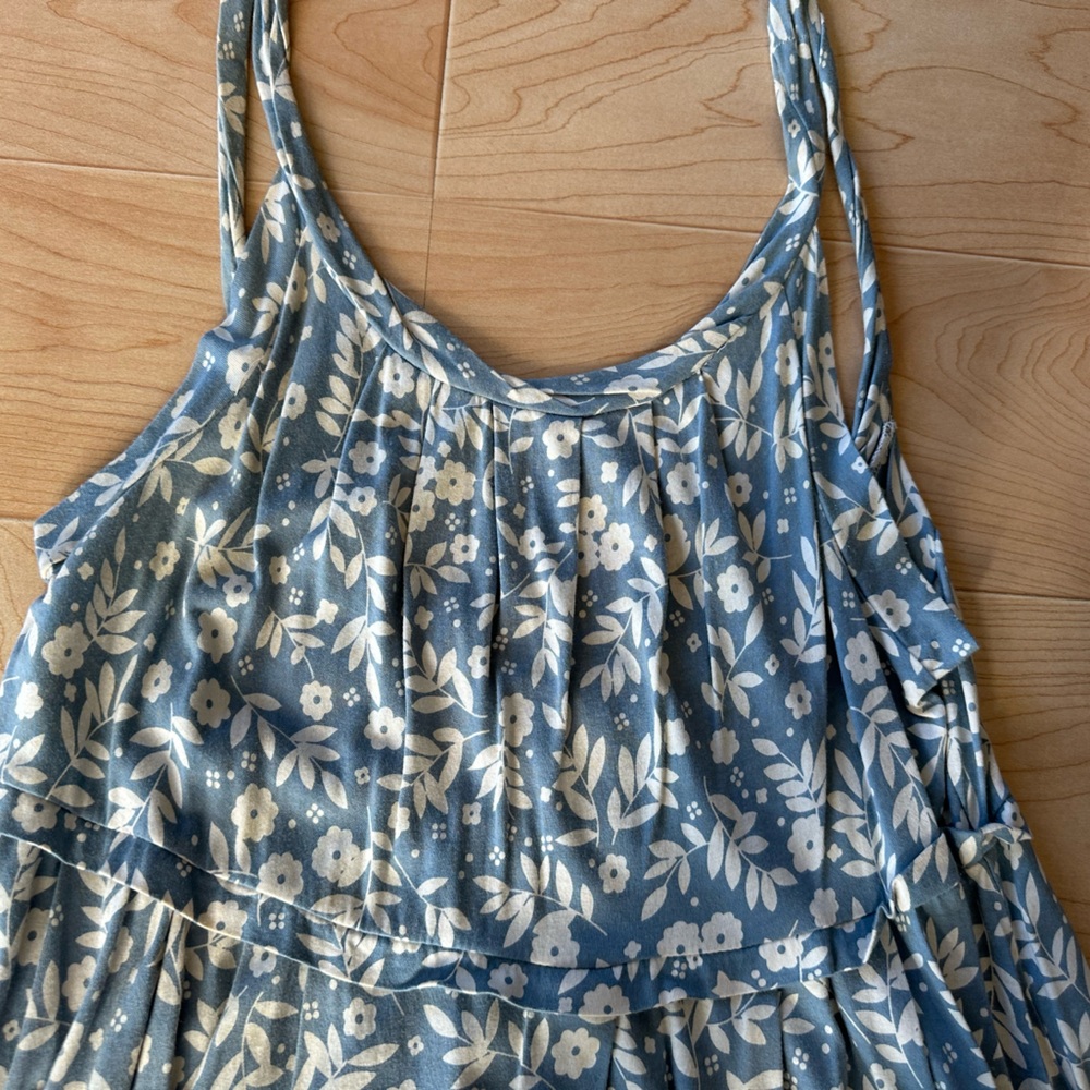 Marc Jacobs vintage blue and white floral sleeveless dress fits like small - Picture 2 of 8